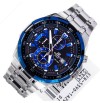 Casio EFR-539 1a2v chronograph mens watch BLUE DIAL STEEL CHAIN..IMPORTED ITEM