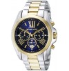 Michael Kors Bradshaw MK5976,Two Tone Rare Blue Dial Chronograph Watch .UNISEX