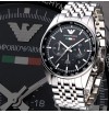 Imported Emporio Armani AR5983 Metal Strap Black Dial Men's Chronograph Watch