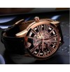 Imported Emporio Armani Men's AR4629 Meccanico Black Skeleton Dial Watch
