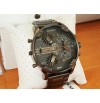 Diesel DZ7315 Mr. Daddy 2.0 Mens Black Grey Dial black Grey chain.NEW