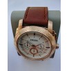 Imported Fossil Grant FS 5172 Chronograph Black Dial Brown Leather Men'S Watch