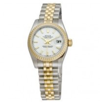Imported Rolex Lady Datejust Silver Dial Steel and  Golden Automatic Ladies Watch