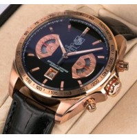 IMPORTED TAG CARRERA CALIBRE 17 BLACK DIAL AND BLACK STRAP WATCH FOR MEN