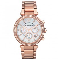 Michael Kors Women's MK5491 Rose Gold-Tone Chronograph Watch.NEW