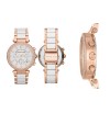 Michael Kors Women's MK5774 Rose Gold-white tone Chronograph Watch.NEW