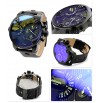 New Diesel DZ7257 Black Chronograph Blue Glass Men's Wrist Watch + Original Box