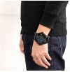 New Diesel DZ7257 Black Chronograph Blue Glass Men's Wrist Watch + Original Box