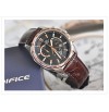 Imported Casio Edifice 510 Black And Copper Dial Watch For Men
