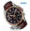 Imported Casio Edifice 510 Black And Copper Dial Watch For Men
