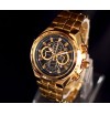 Imported Casio Edifice 554 Full Gold With Black Dial Watch For Men 