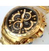 Imported Casio Edifice 554 Full Gold With Black Dial Watch For Men 