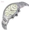 Emporio Armani AR2458  Steel White Chronograph Men's Wrist Watch + Box
