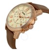 Fossil FS4991 Mens Analog Quartz Watch with Leather Strap
