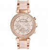 Michael Kors Ladies Parker Rose Gold Blush Chronograph Designer Watch Mk5896