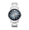 Original Emporio Armani sportivo AR2472 blue dial steel strap mens watch